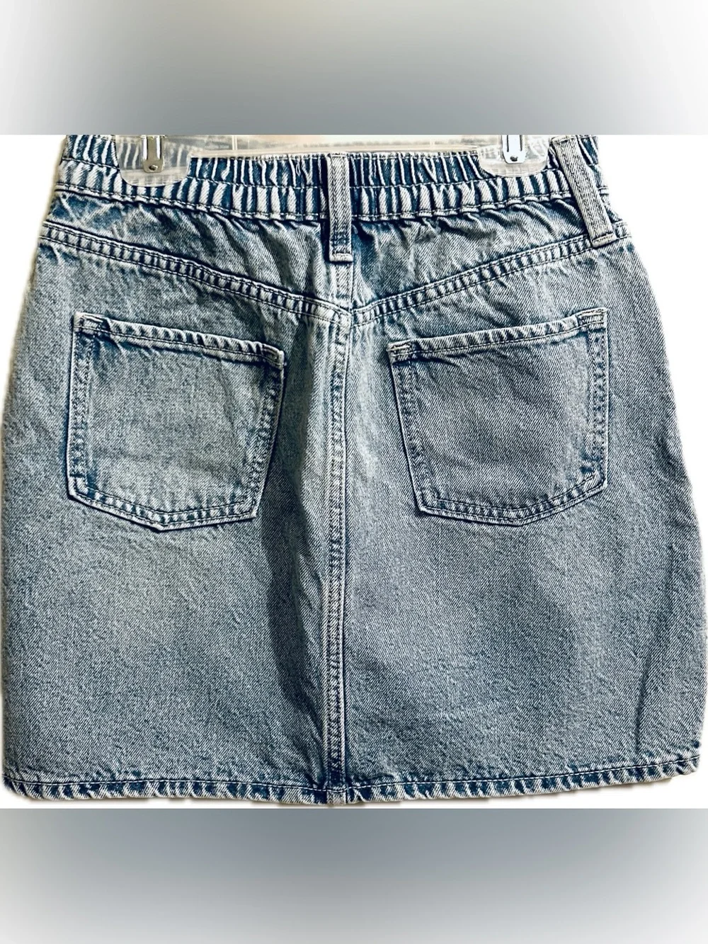 Old Navy Girls XL (14-16) High-Waisted Light Wash Jean Skirt